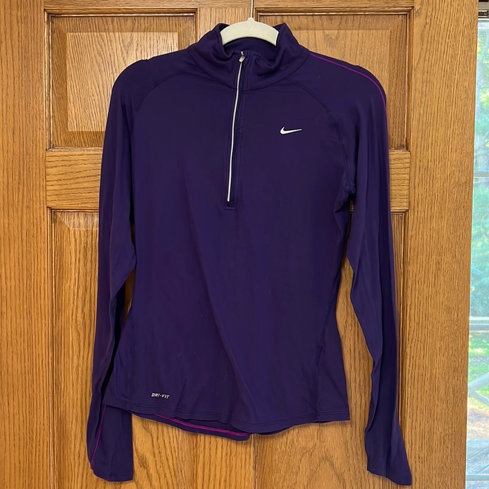 Nike 1/4 zip dri-fit women’s top, size Small